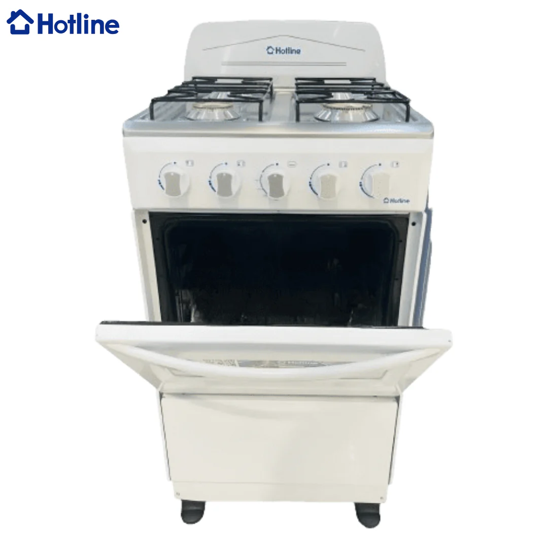 Estufa con Horno 20" 4 Quemadores a Gas Blanco Hotline HLGR461 - Image 2