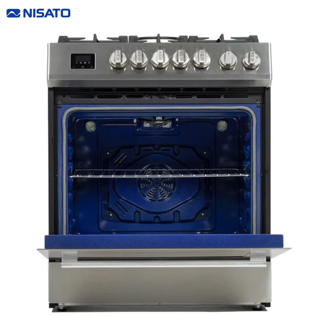 Estufa con Horno 5 Quemadores 30" Silver Pro Semi Profesional Nisato NE-7864DGAZ9 - Image 4