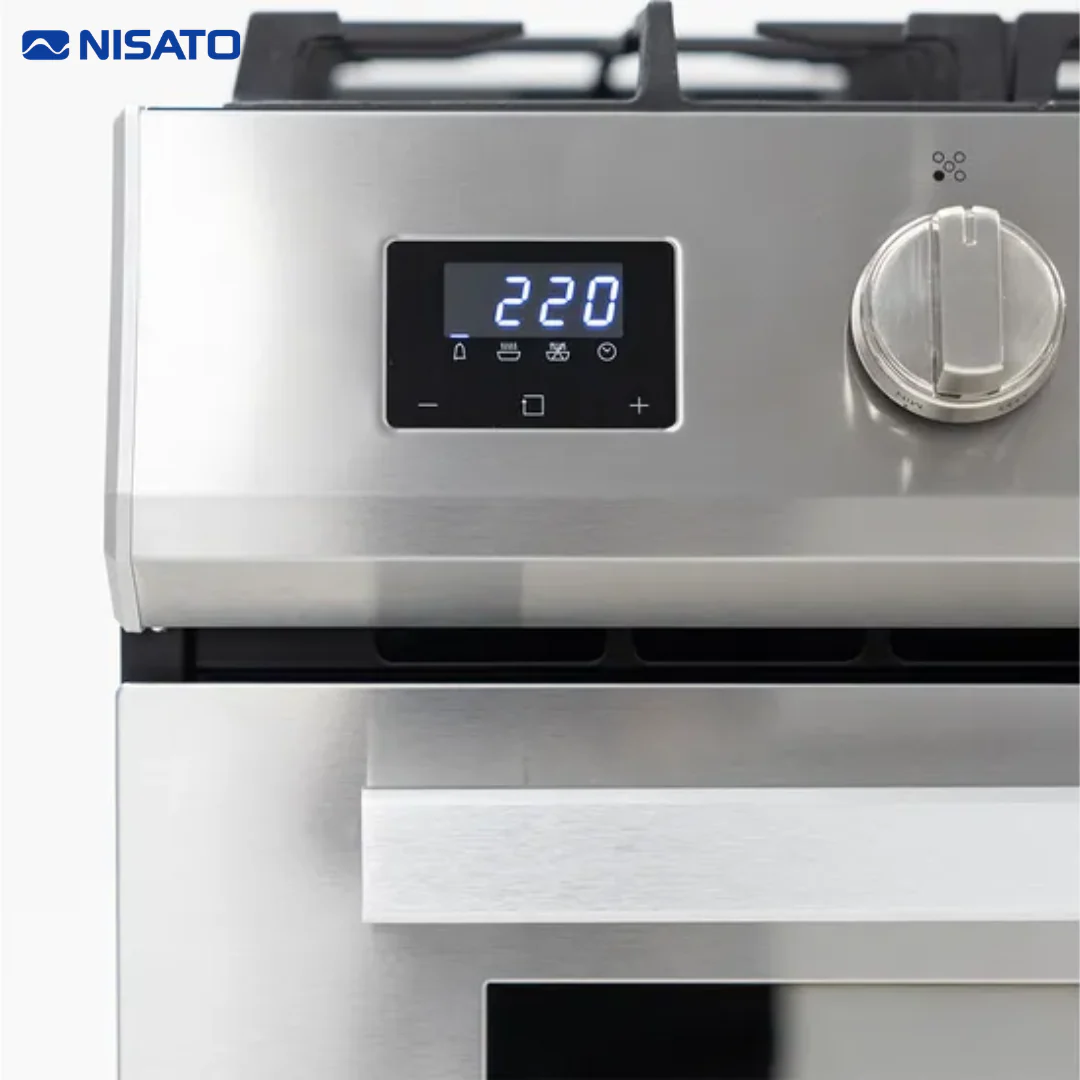 Estufa con Horno 5 Quemadores 30" Silver Pro Semi Profesional Nisato NE-7864DGAZ9 - Image 6