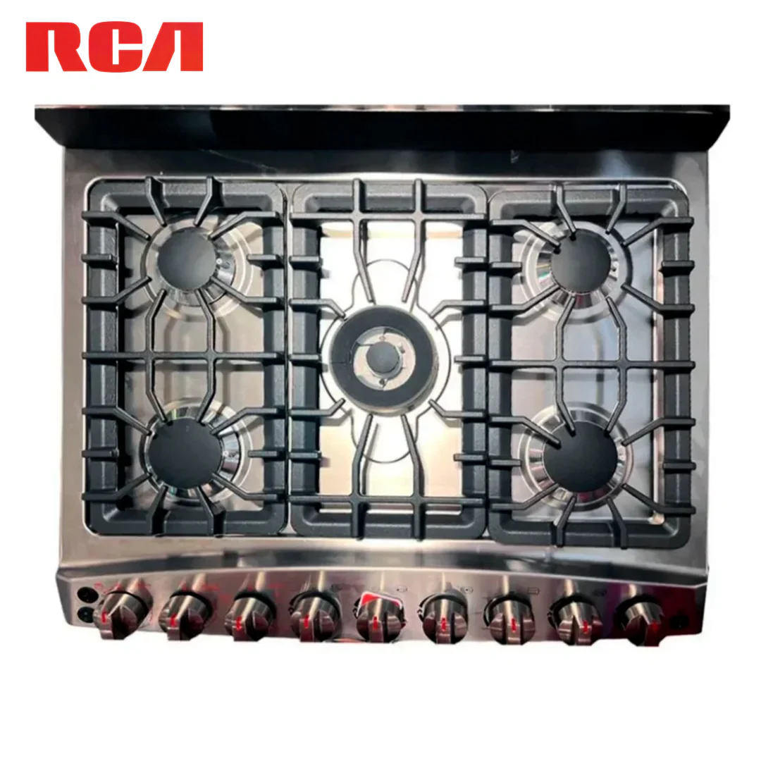 Estufa con Horno a Gas y Freidora de Aire 30" 5 Quemadores Acero Inoxidable RCA RCCR7652 - Image 3