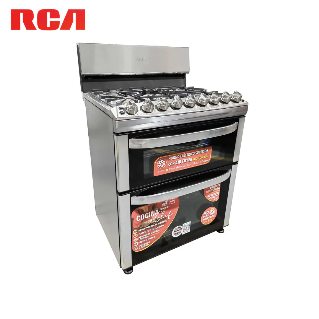 Estufa con Horno a Gas y Freidora de Aire 30" 5 Quemadores Acero Inoxidable RCA RCCR7652 - Image 4