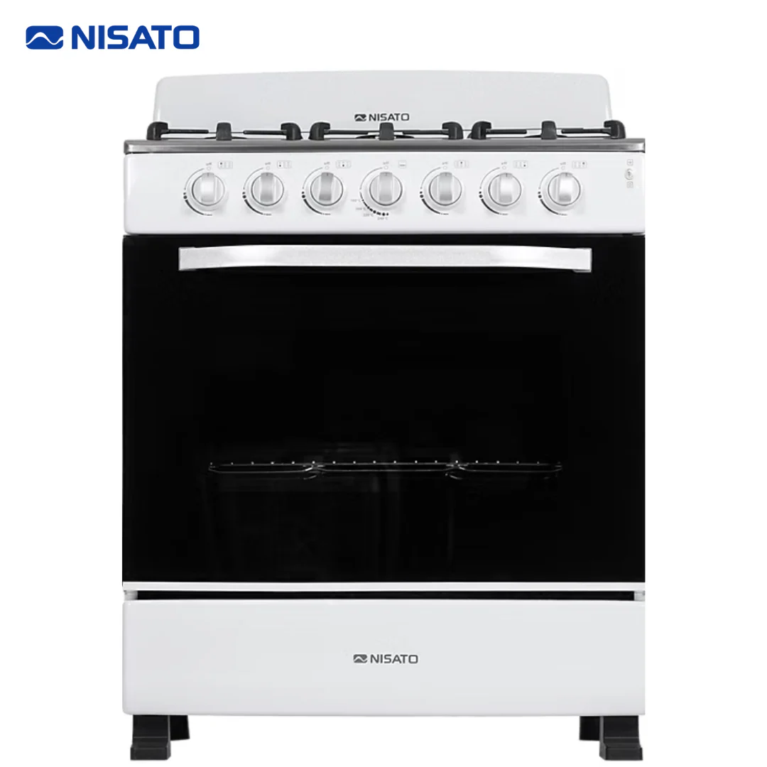 Estufa con Horno de 30" 6 Quemadores Blanco Nisato NE-3020RELAF (D) - Image 2