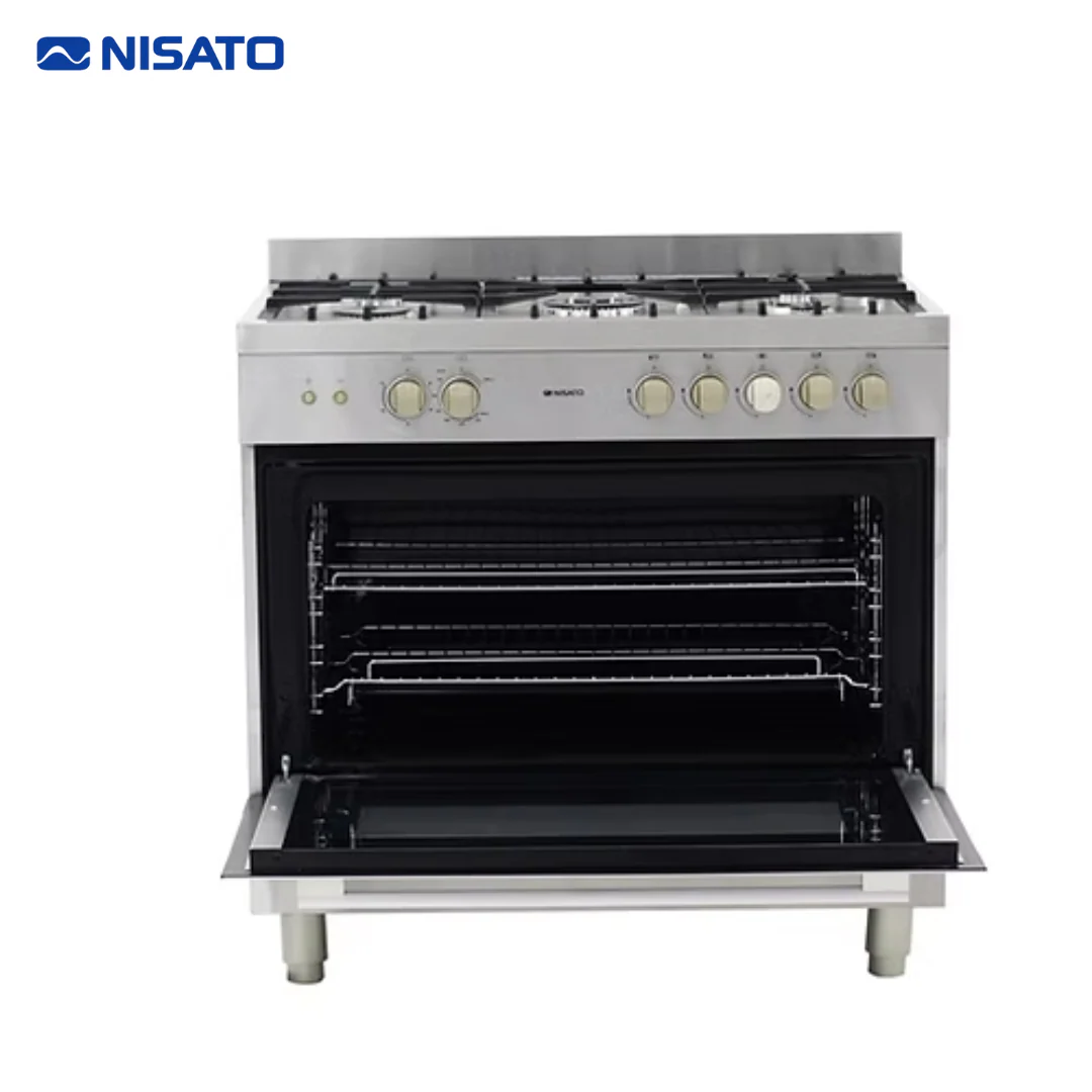 Estufa con Horno de 36" 5 Quemadores en Acero Inoxidable Nisato NPX-9066RDM (A) - Image 3