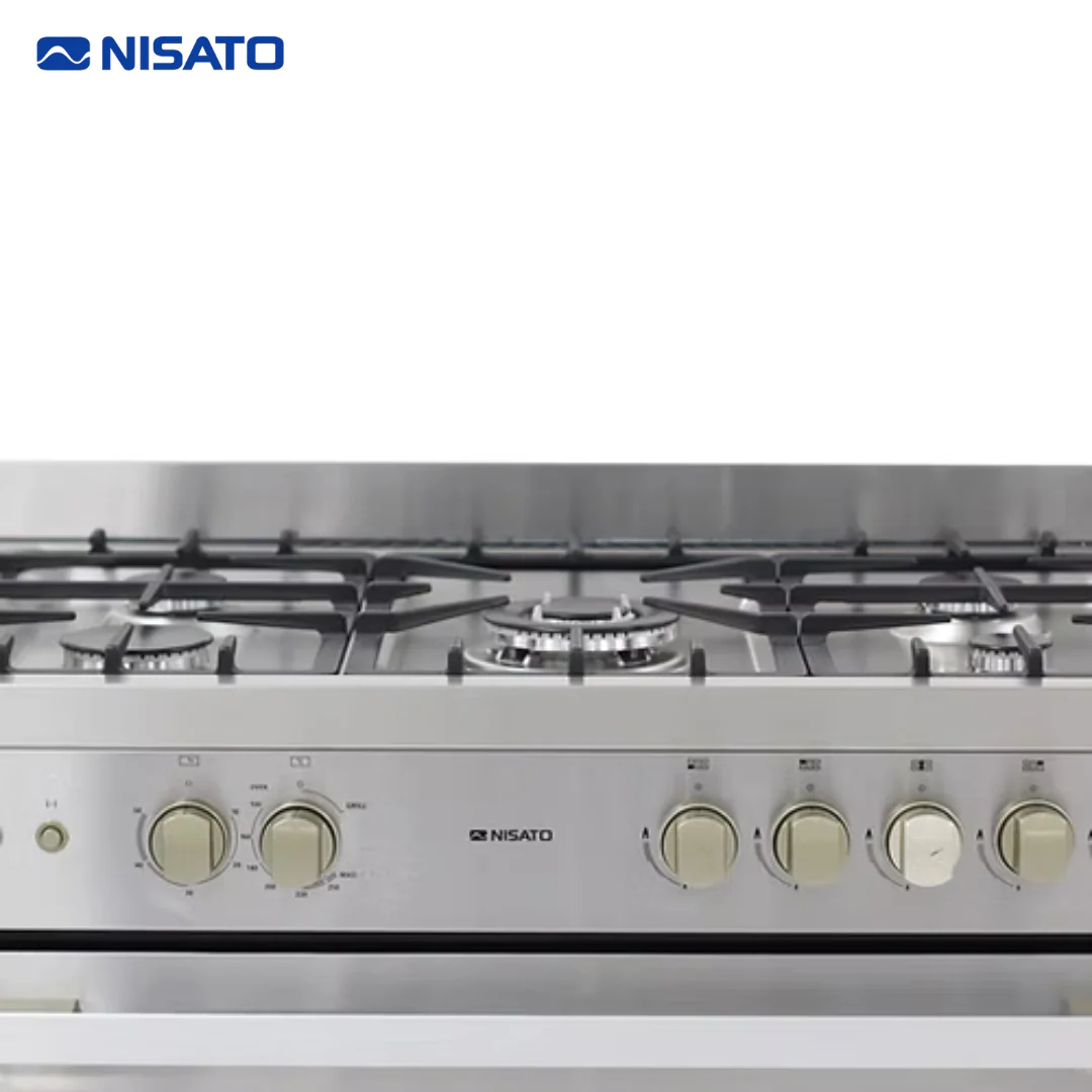 Estufa con Horno de 36" 5 Quemadores en Acero Inoxidable Nisato NPX-9066RDM (A) - Image 4