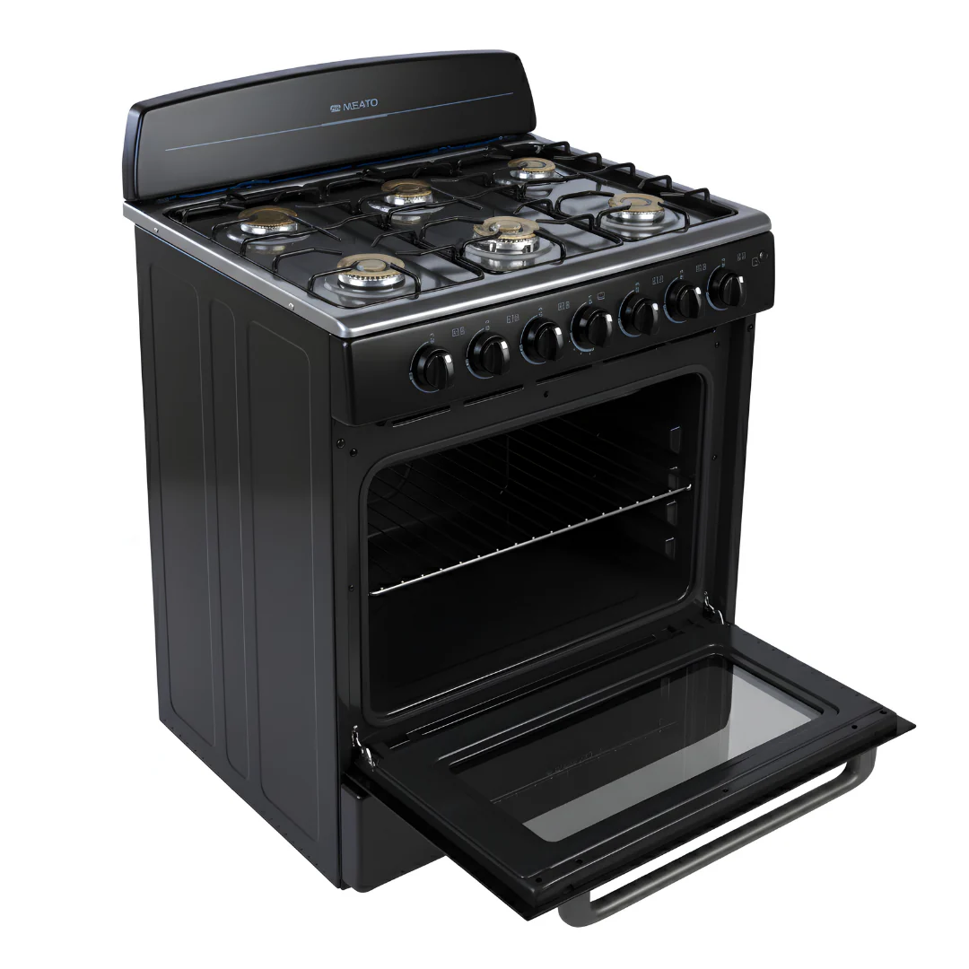 Estufa con Horno Negro 30" 6 Quemadores Nisato NE-3030RN - Image 3
