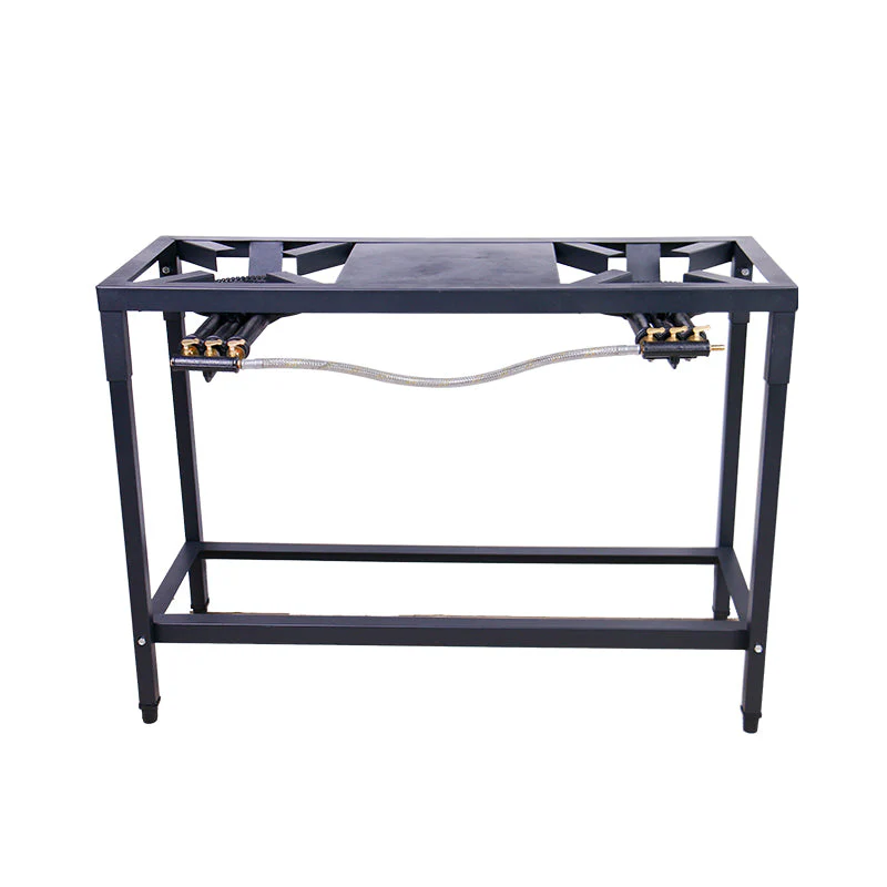 Estufa de Hierro Industrial con Patas 2 Quemadores de 3 Llaves a Gas HS-GB07G-02 2x2. Reverbero. - Image 2