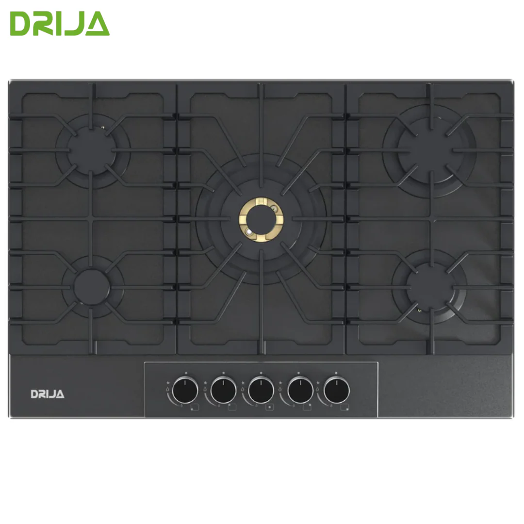 Estufa Empotrable 5 Quemadores a Gas Vidrio Templado Italia 76 30" Drija - Image 2