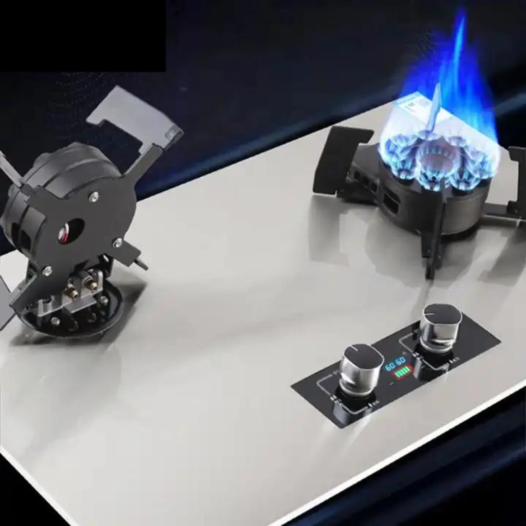Estufa Empotrable de 2 Quemadores de Acero Inoxidable A-2 - Image 4