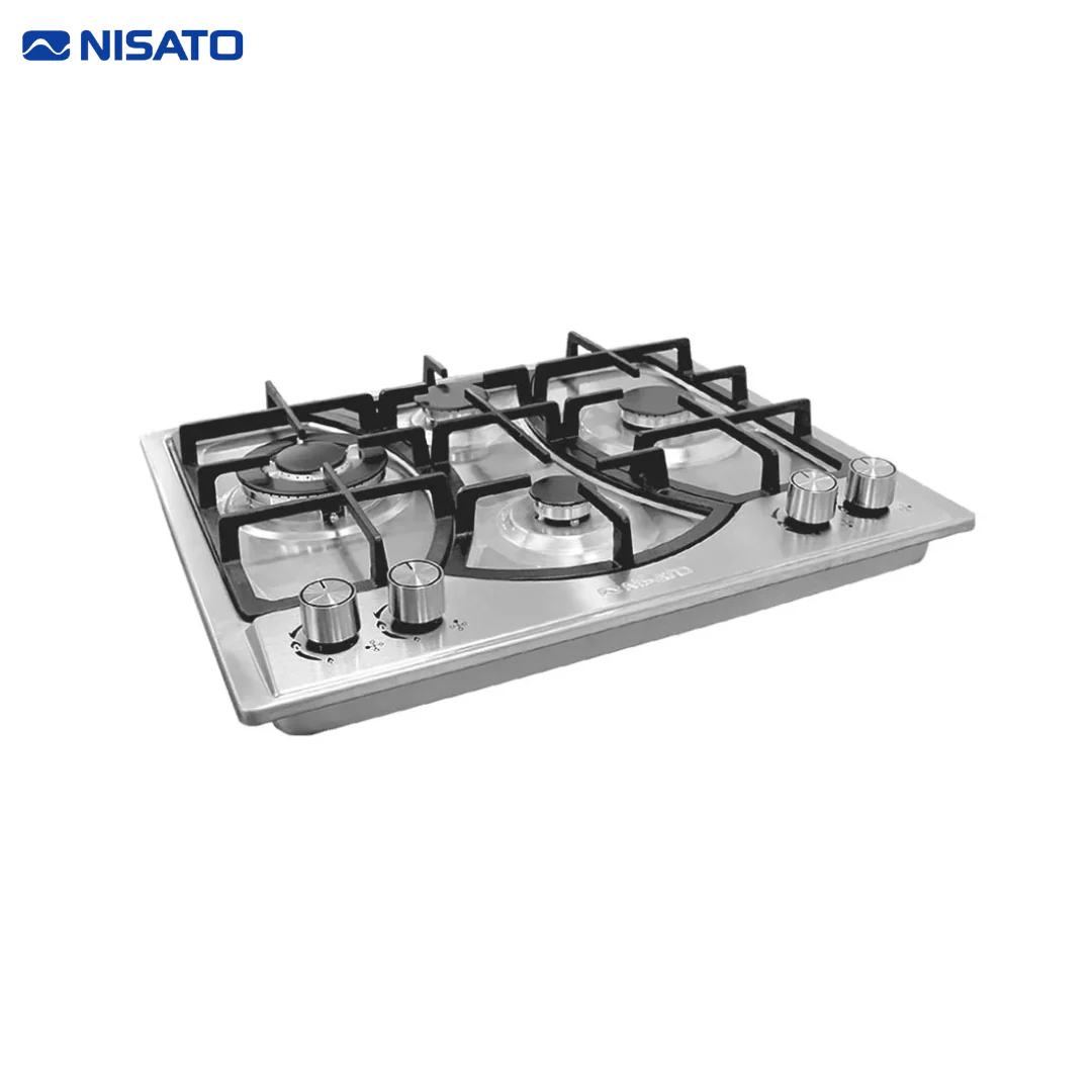 Estufa Empotrable de 4 Quemadores a Gas 24" Acero Inoxidable Nisato NPCT-24PROKD - Image 2