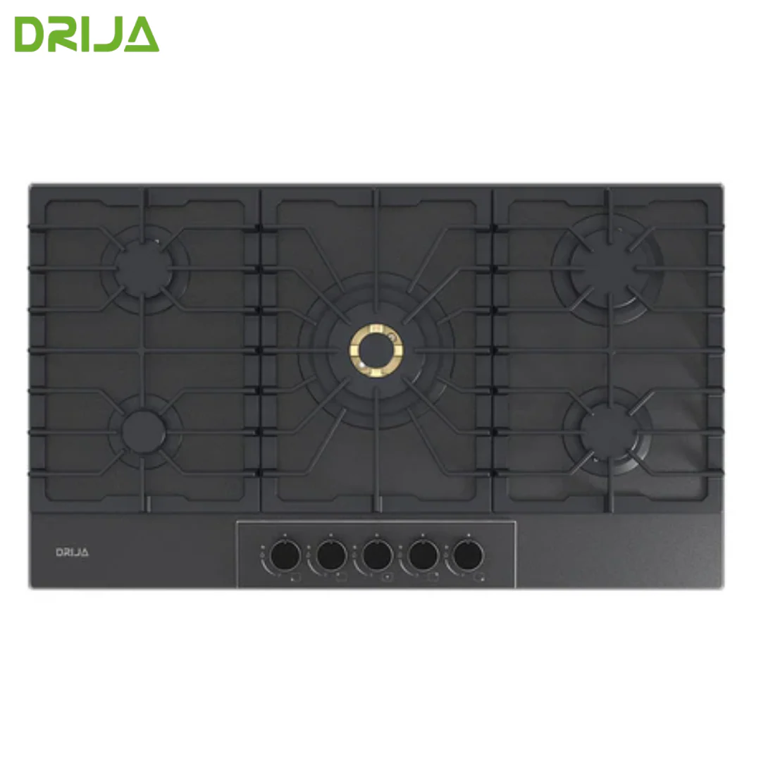 Estufa Empotrable de 5 Quemadores a Gas Vidrio Templado Italia 90 36" Drija - Image 2