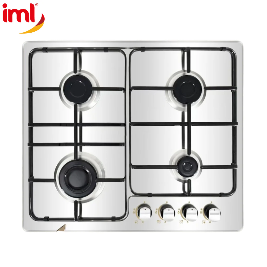 Estufa Empotrable de Acero Inoxidable 4 Quemadores IML QE-4A3