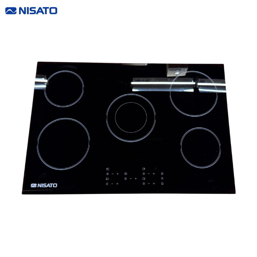 Estufa Empotrable Vitrocerámica 30" Eléctrica Nisato NEV-30DG9