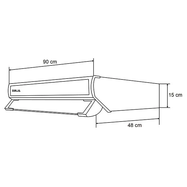 Extractor de Grasa Compacta 90 Black Drija - Image 7