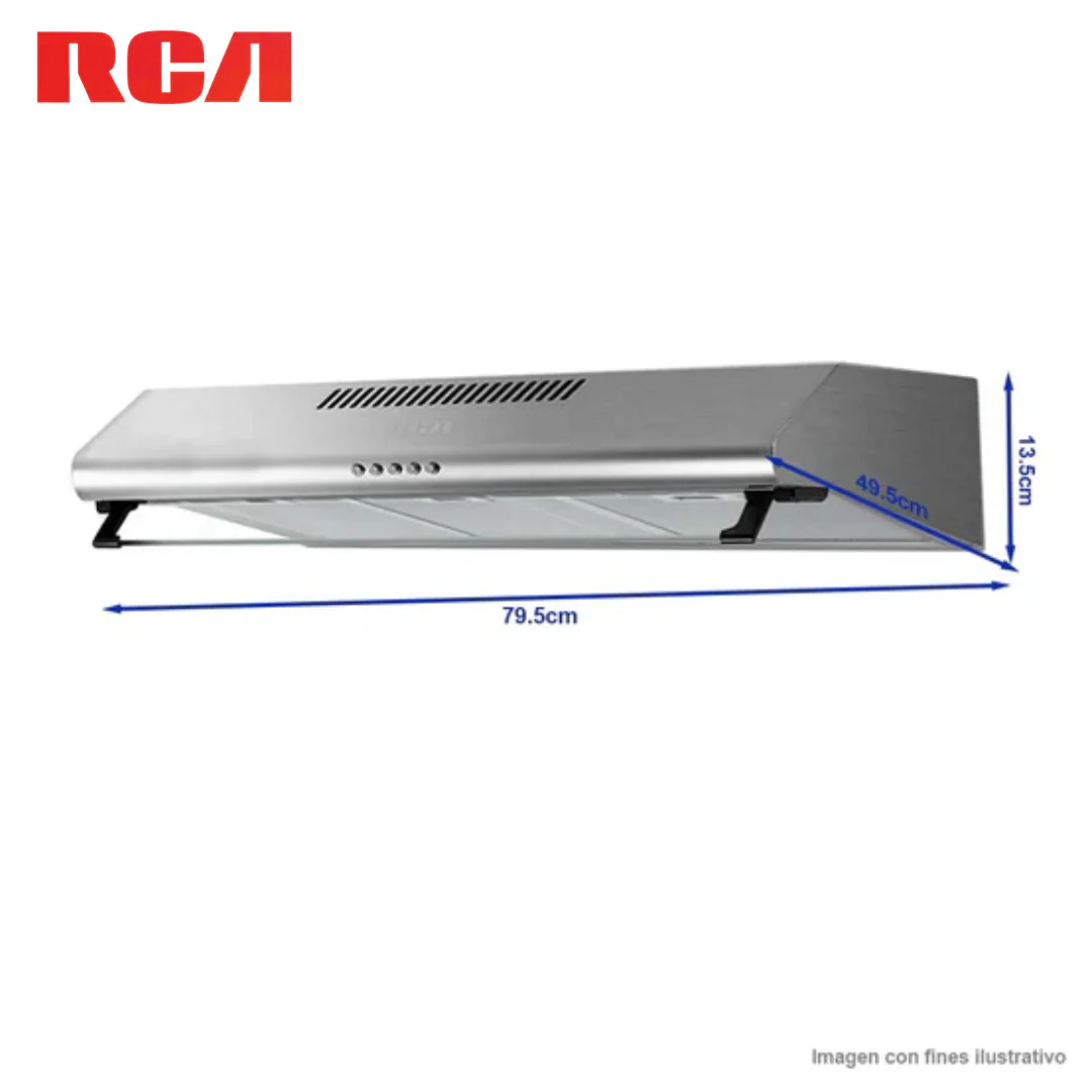 Extractor de Grasa Compacta de 30"/80cm de Acero Inoxidable RCA RCCH80 - Image 3