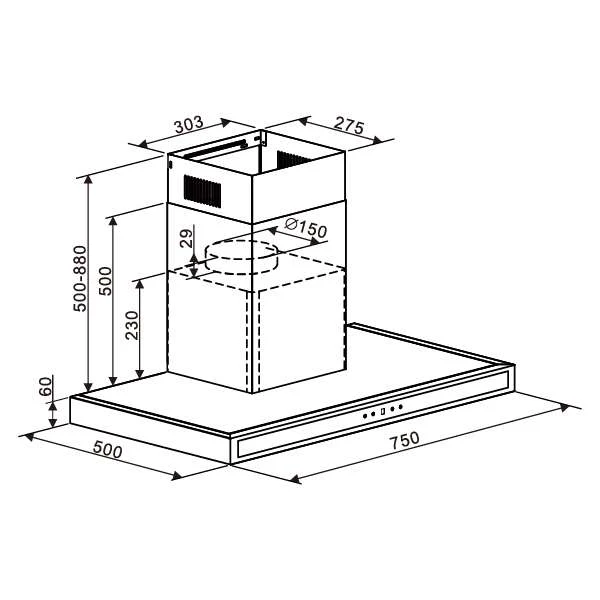 Extractor de Grasa Quadrato 76 Acero Drija - Image 4