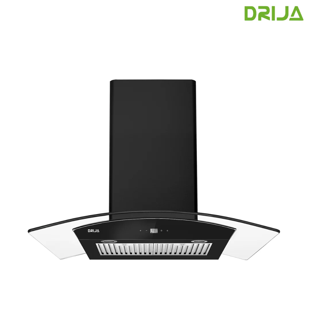 (POR PEDIDO) Extractor de Grasa Tipo Campana Negro Mate Prisma Touch 90 Black Drija