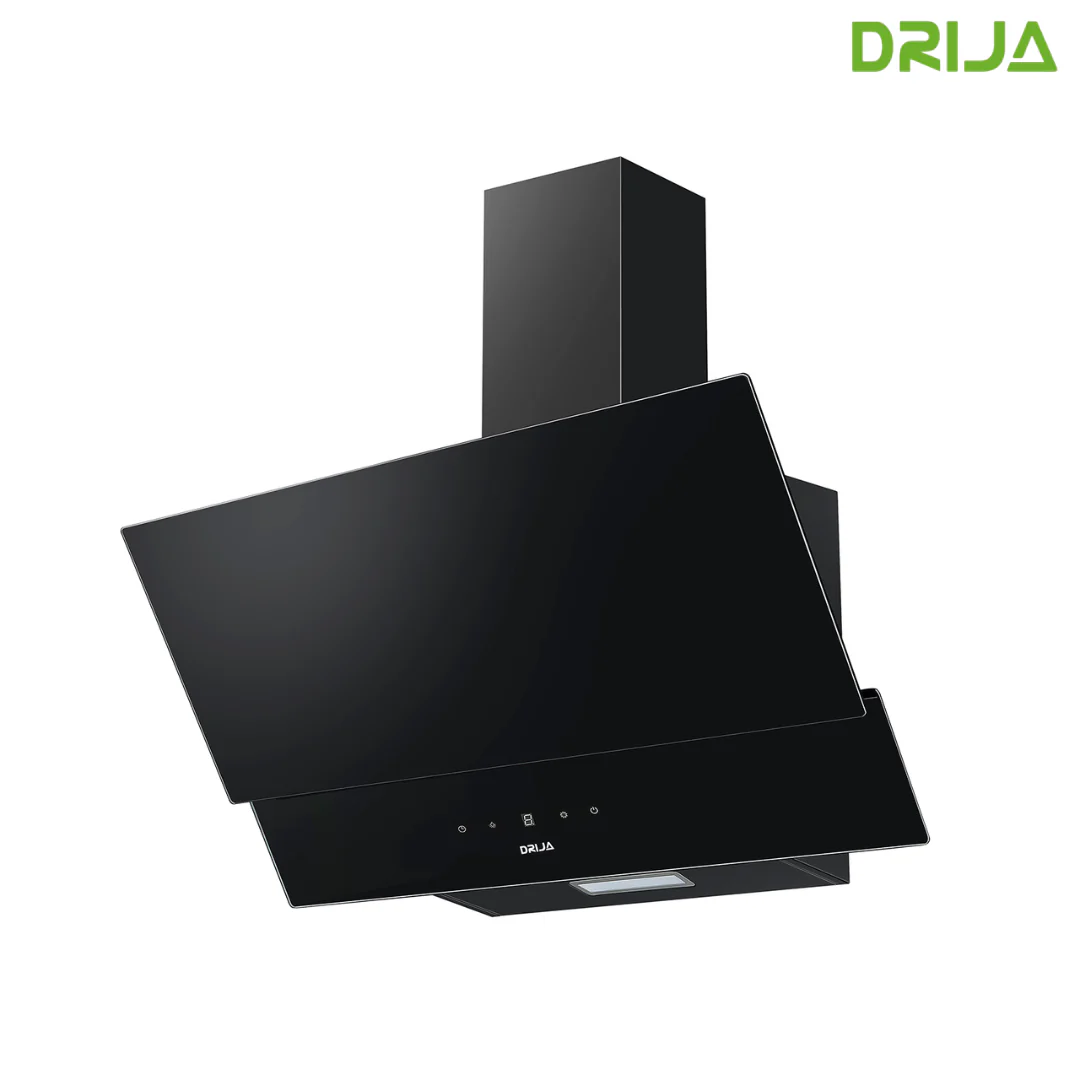 (POR PEDIDO) Extractor de Grasa Vidrio Templado Negro Rectangulo 76 Black Drija