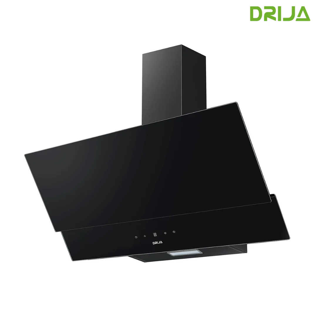 (POR PEDIDO) Extractor de Grasa Vidrio Templado Negro Rectangulo 90 Black Drija