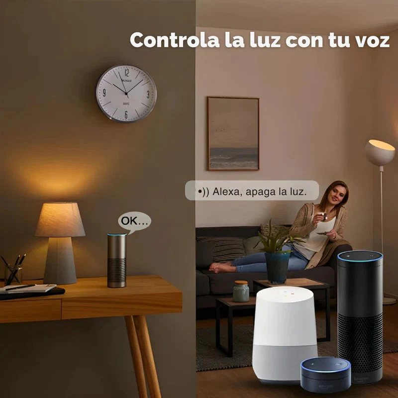 Foco Bombillo Inteligente LED RGB Wifi+Bluetooth. 9W Foco Iluminación RGB Con App Y Control Remoto Compatible Con Alexa Y Google Assistant. Bombilla TU172 - Image 4