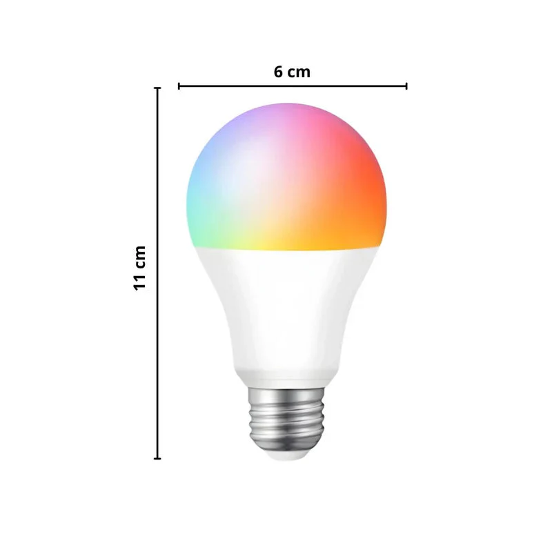 Foco Bombillo Inteligente LED RGB Wifi+Bluetooth. 9W Foco Iluminación RGB Con App Y Control Remoto Compatible Con Alexa Y Google Assistant. Bombilla TU172 - Image 6