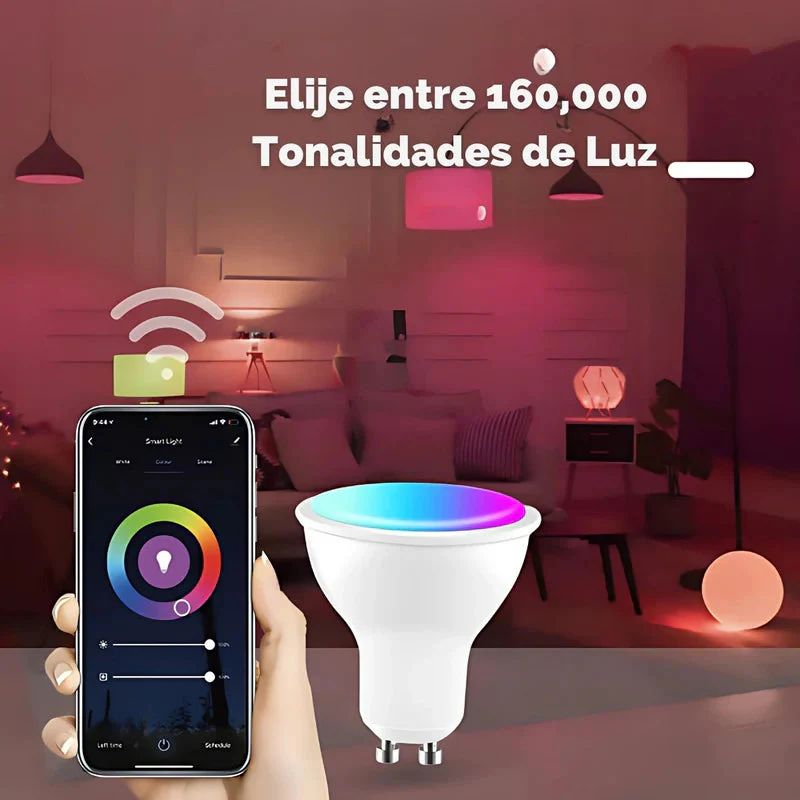 Foco LED Inteligente GU10 RGB Con App Y Control Remoto 5W. Bombilla Regulable Con Wifi+Bluetooth Compatible Con Alexa Y Google Assistant. Bombillos TU173 - Image 2