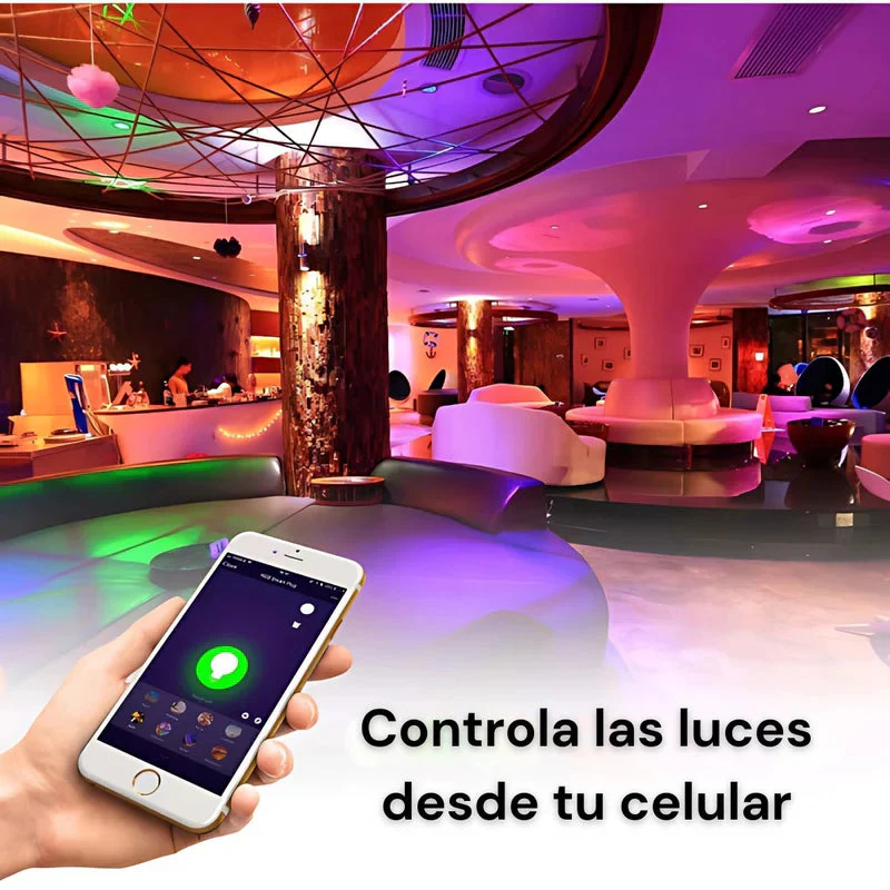 Foco LED Inteligente GU10 RGB Con App Y Control Remoto 5W. Bombilla Regulable Con Wifi+Bluetooth Compatible Con Alexa Y Google Assistant. Bombillos TU173 - Image 4
