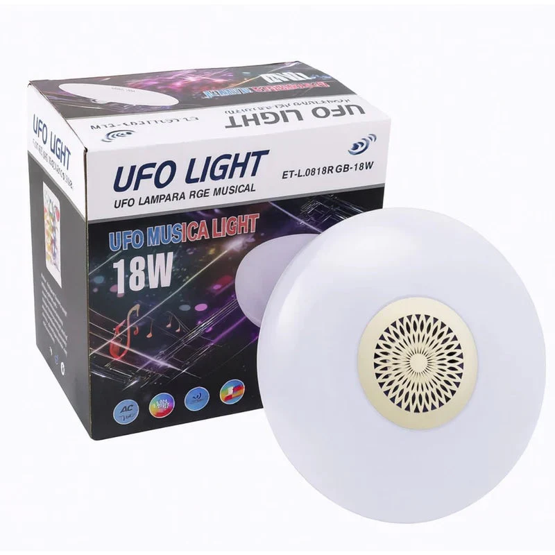 Foco LED RGB Y Luz Blanca 6500K Bluetooth Con Bocina. Lámpara Socket E27 Con Control Remoto. Bombillo Para Salas, Habitaciones, Gamers. 18W.6.3” (16CM) TU586 - Image 4