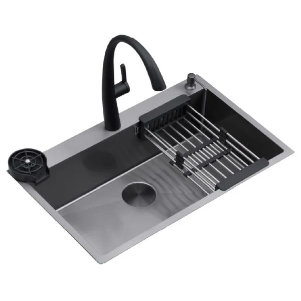 Fregador Parma 84 de Acero Inoxidable Satinado 304 Drija
