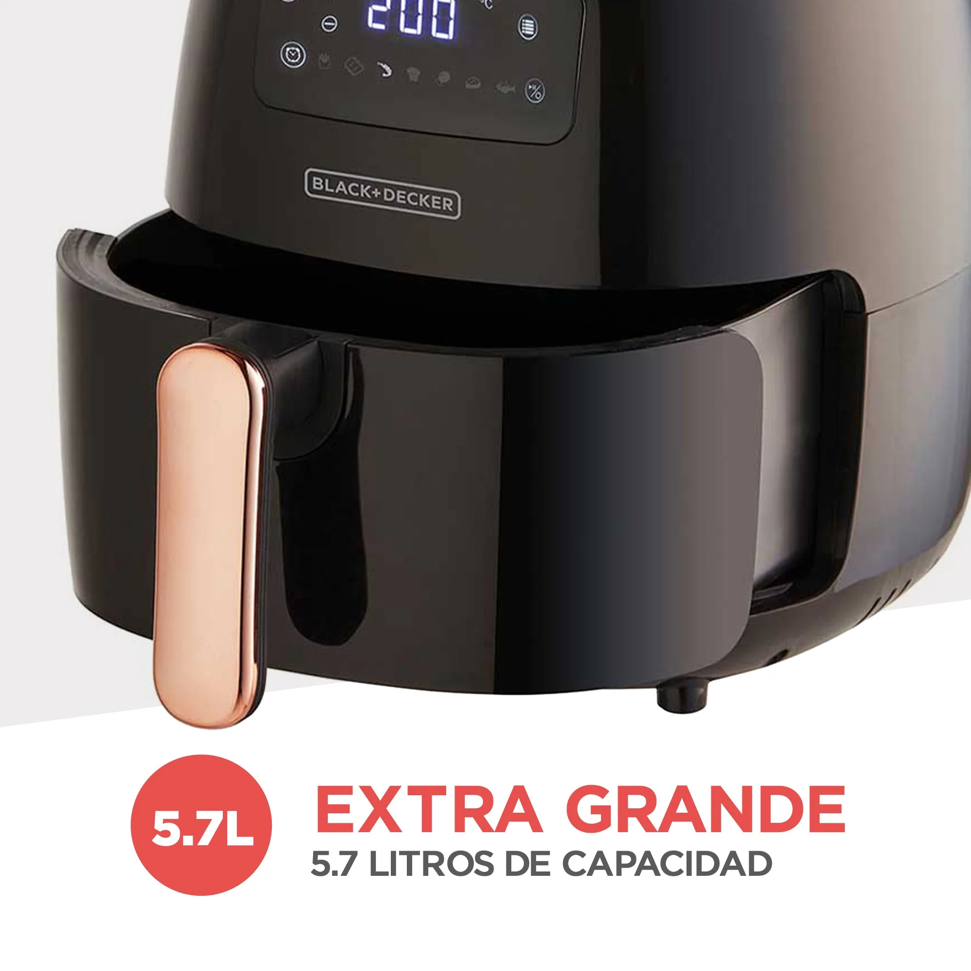 Freidora de Aire 5.7L 7en1 Black and Decker HFD5055B - Image 6