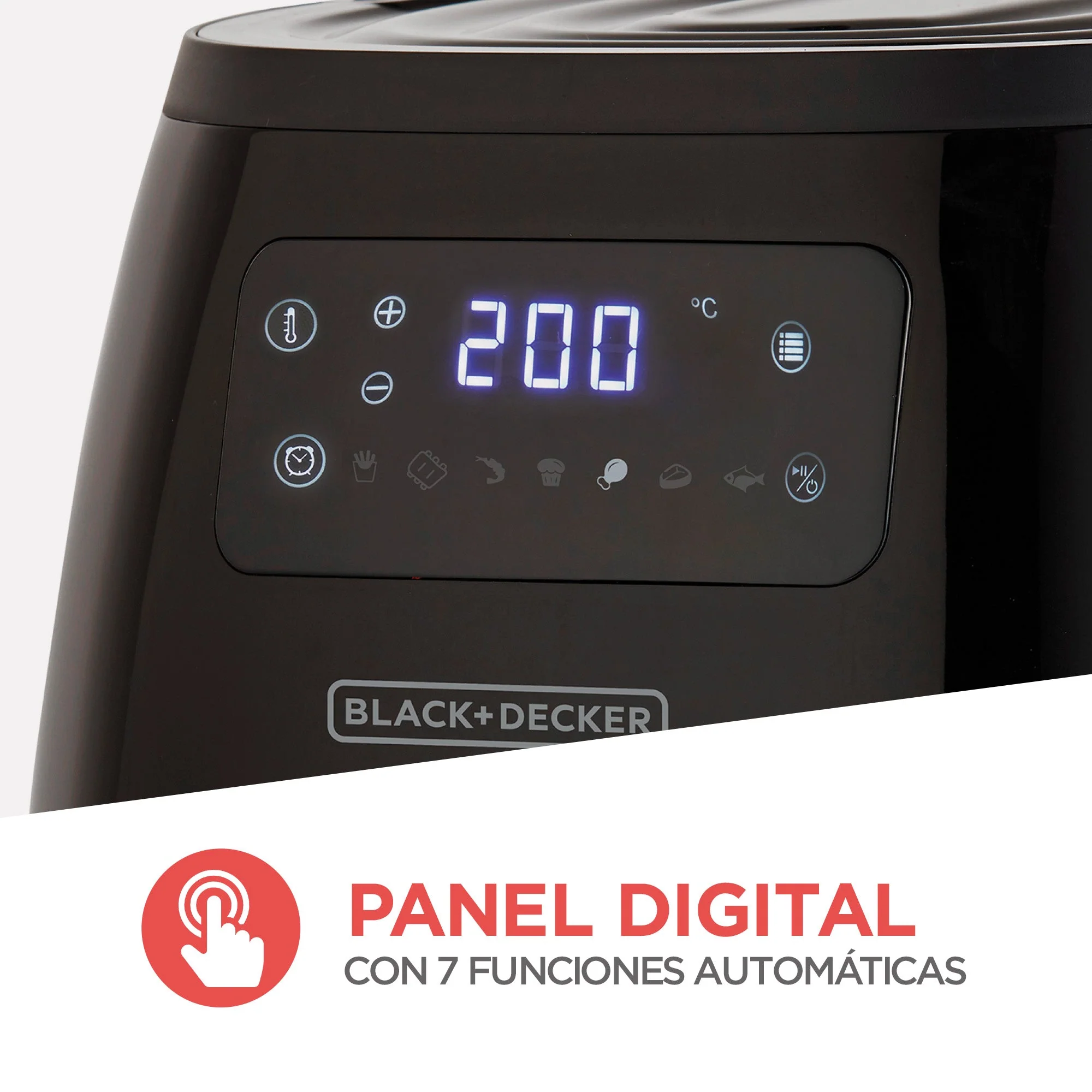 Freidora de Aire 5.7L 7en1 Black and Decker HFD5055B - Image 7