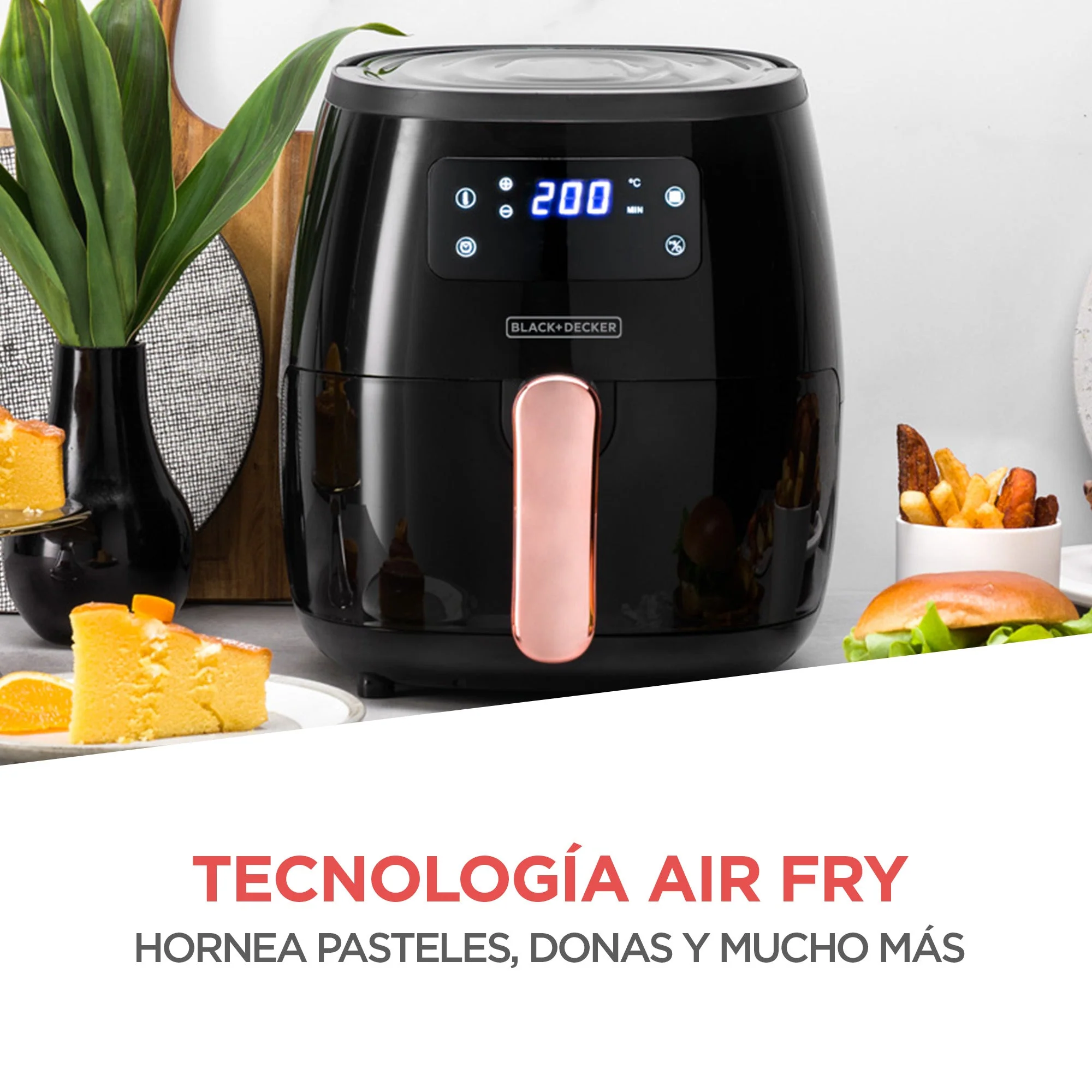 Freidora de Aire 5.7L 7en1 Black and Decker HFD5055B - Image 8