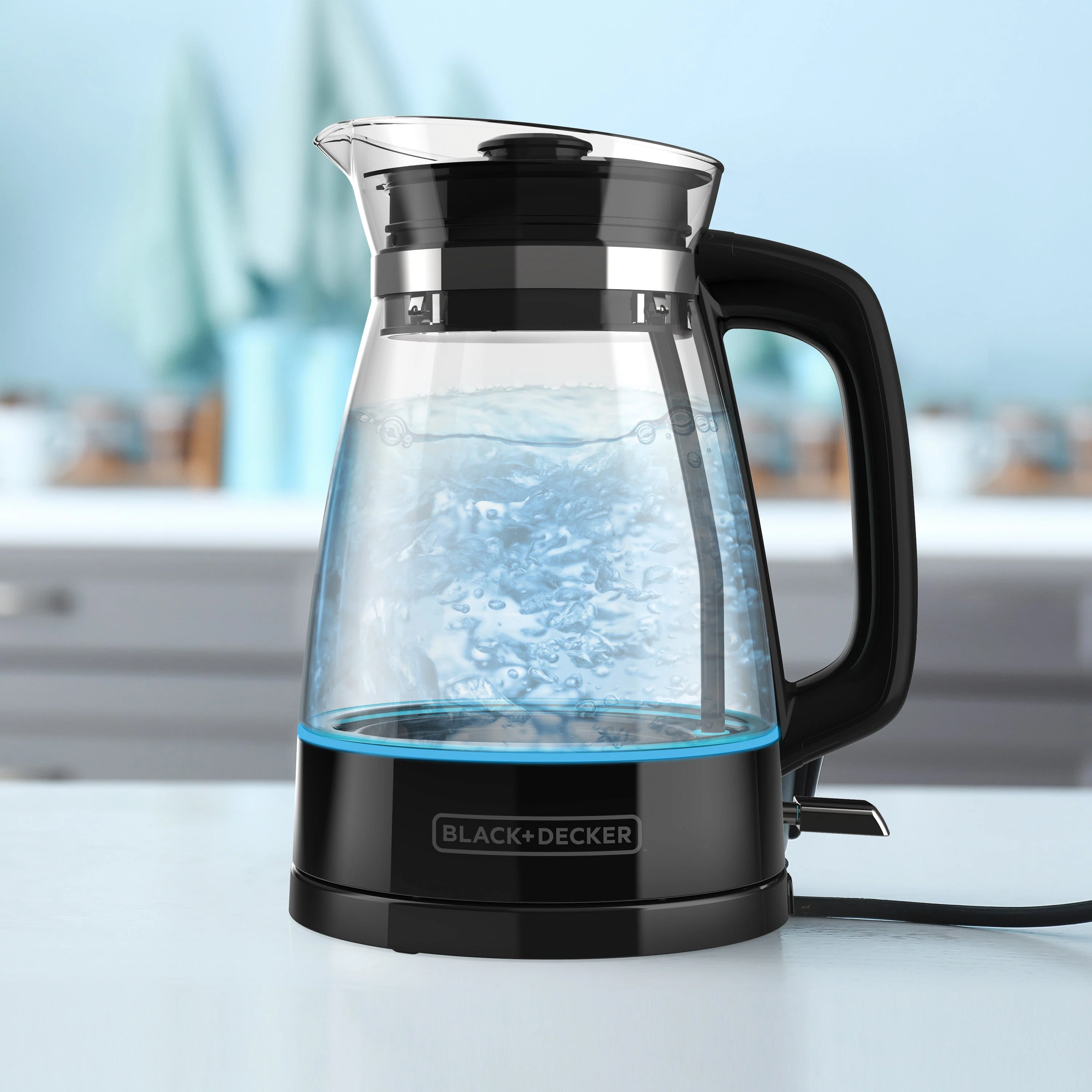 Hervidor Artesanal con Iluminación LED 1.7L Black and Decker KE7000B-LA Tetera Eléctrica. - Image 3