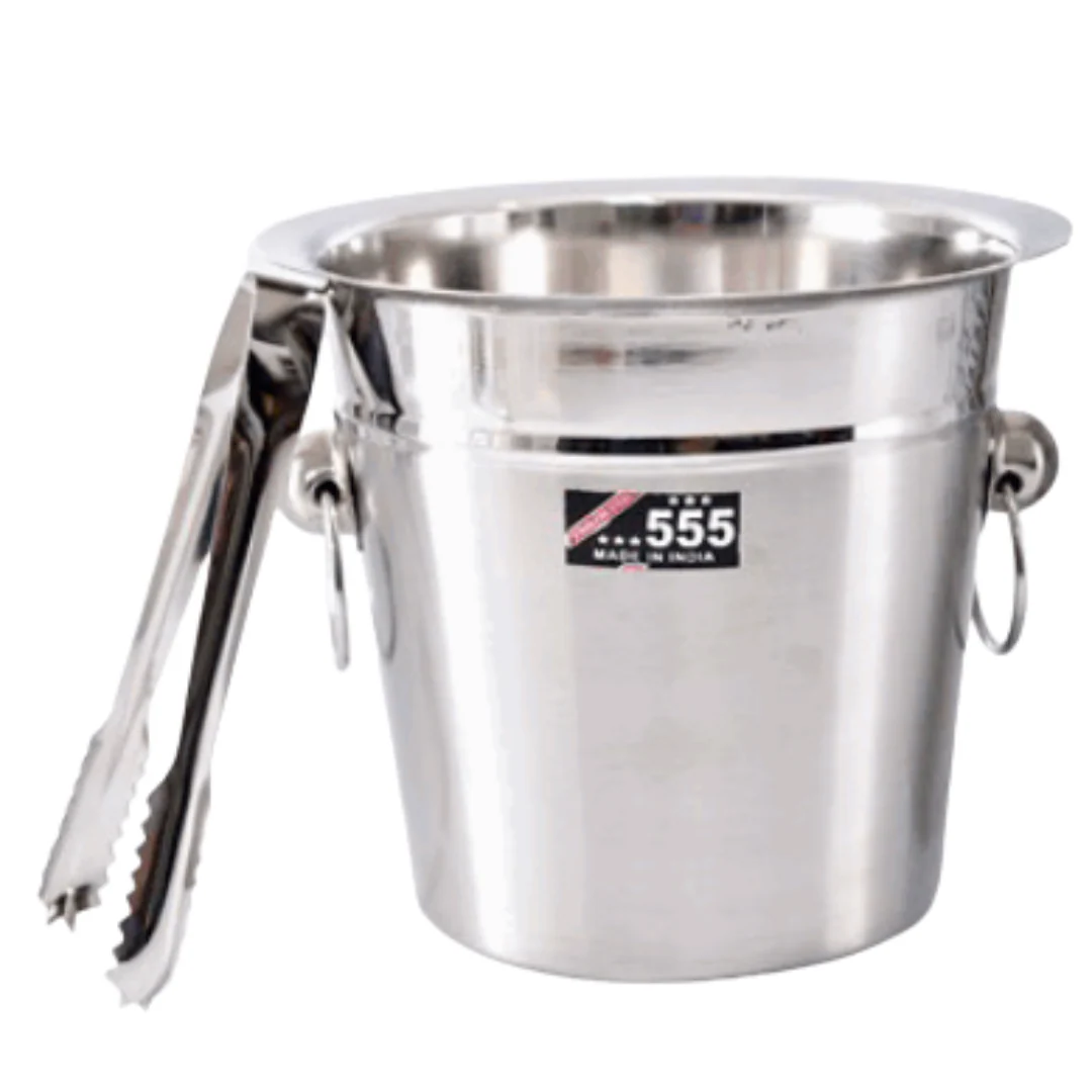 Hielera de Acero Inoxidable 18cm 555 MI-4071 Balde.