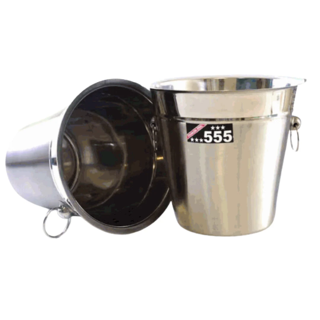 Hielera de Acero Inoxidable 22cm 555 MI-4064 Balde.