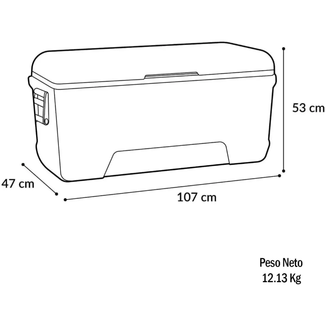 Hielera Igloo MaxCold 165QT Blanco Igloo 50048 - Image 5