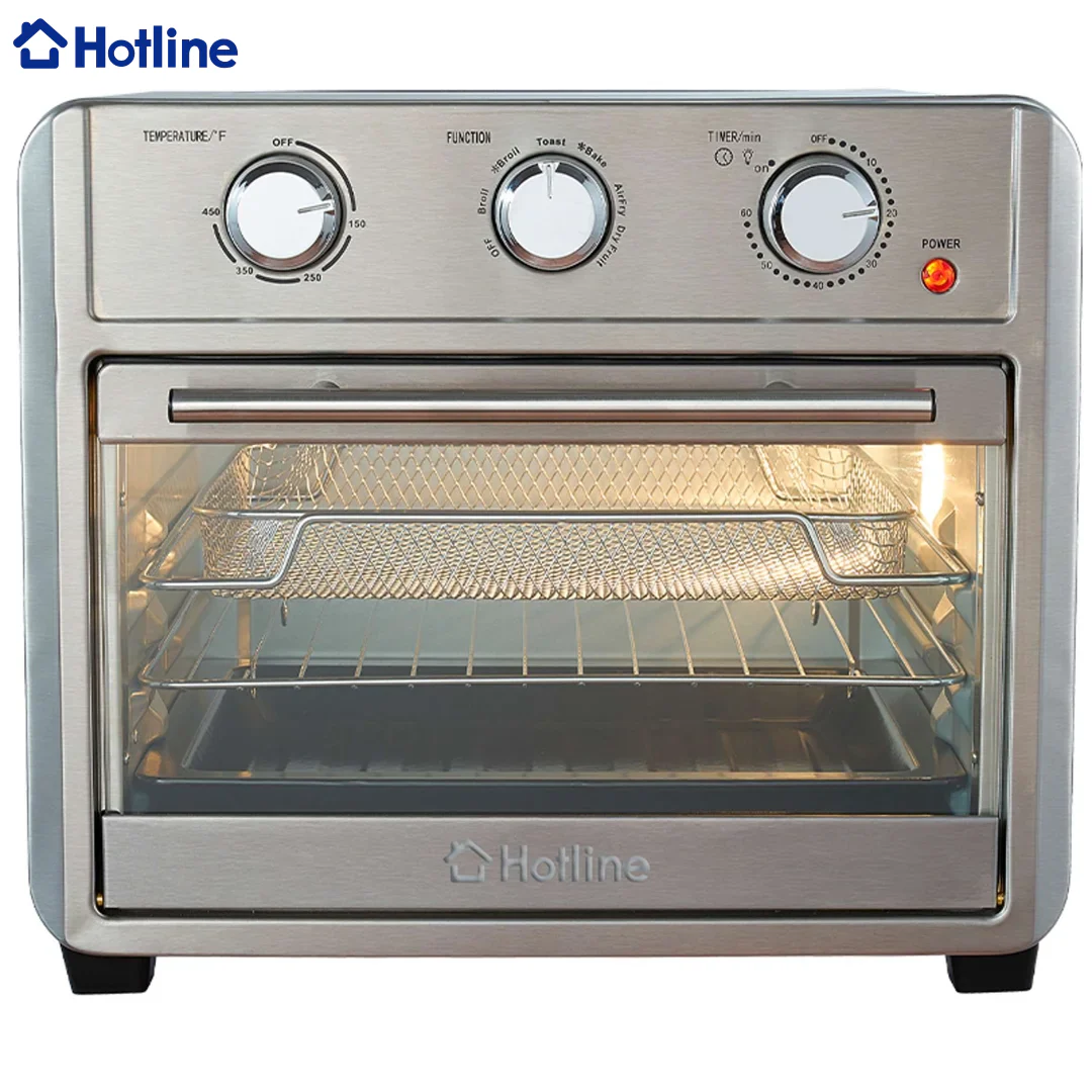 Horno con Freidora de Aire 1700W 22 Litros 6 en 1 Hotline HLAO22SS - Image 3