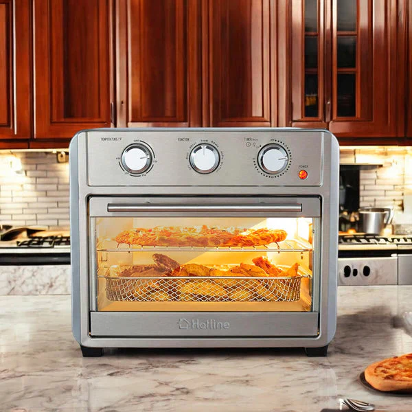 Horno con Freidora de Aire 1700W 22 Litros 6 en 1 Hotline HLAO22SS - Image 5