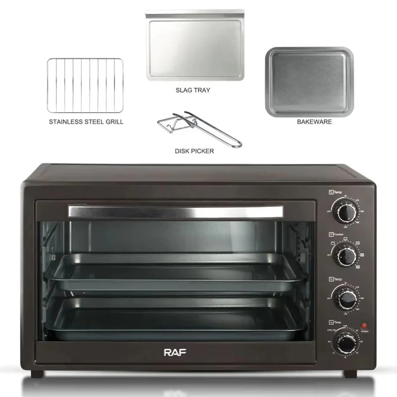 Horno Eléctrico 38L 1700W, Puerta De Vidrio, 3 Modos, Calor Uniforme, Control Temperatura. Horno Tostador R.95316-110 - Image 4