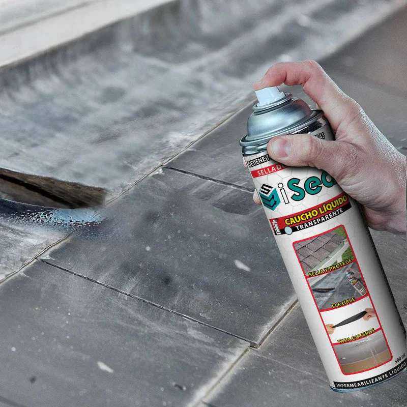 Iseal Transparente Sellador Flexible En Spray 500Ml. Permanece Flexible En El Tiempo. H-076C - Image 2