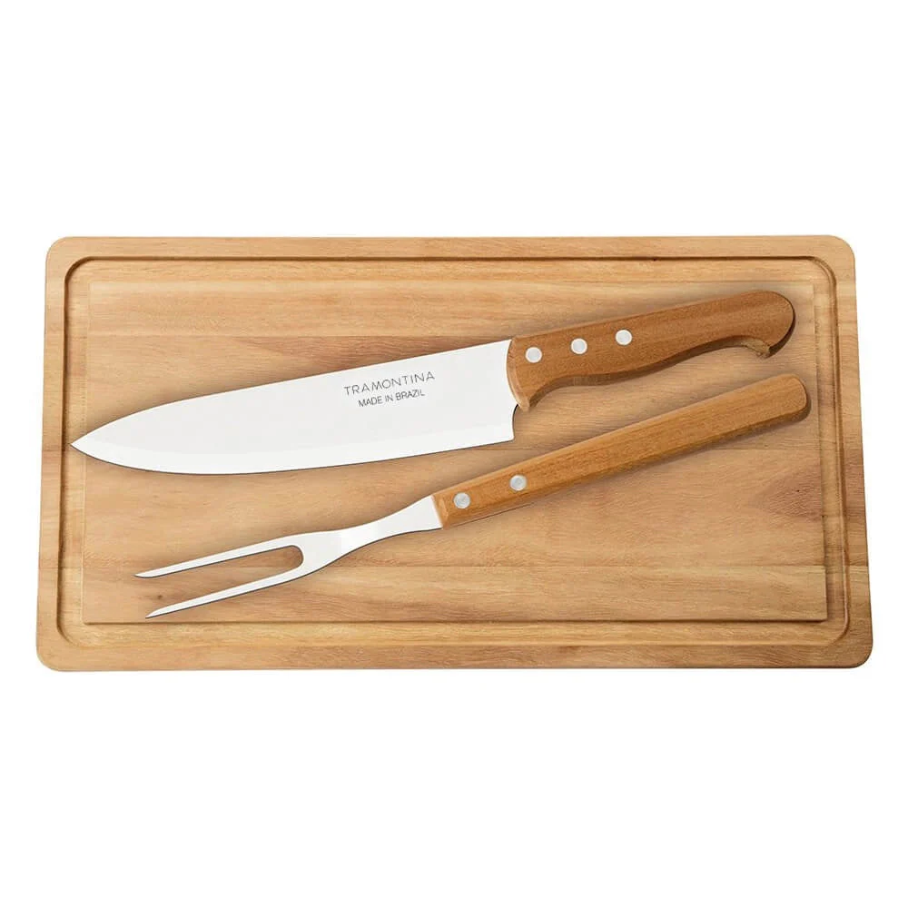 Juego de 3 Piezas Trinchante, Cuchillo & Tabla de Picar Tramontina 22399/089 - Image 3