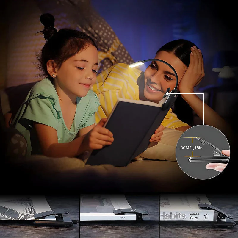 Lámpara De Lectura Con Clip. Luz Nocturna Para Leer Libros. Foco LED Para Estudio Recargable Con Duración De Hasta 10 Horas. TU065 - Image 4