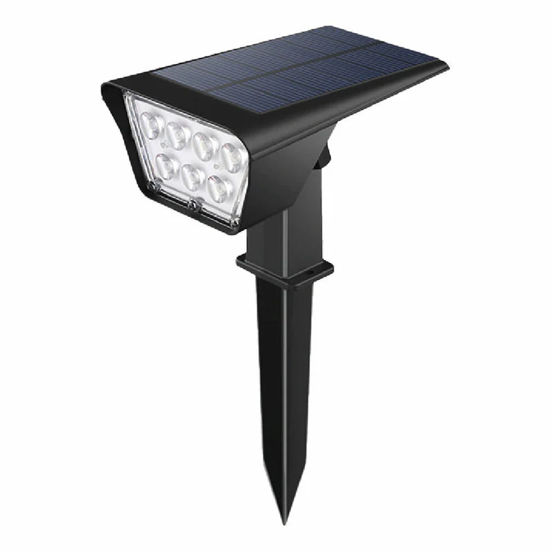 Lámpara Estaca Solar LED Negra 7W 500 Lumens Con Paneles Solares Integrados. 164X116x303mm Reflector Solar Para Jardín. CL303-SOL-04-7W-30K-Z - Image 3