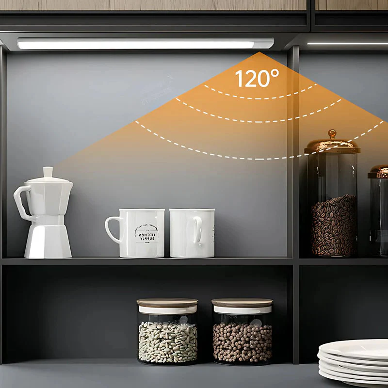 Lámpara LED Ultra Fina Con Sensor De Movimiento. 80 Leds, 3 Modos Y Carga Rápida. Luz Inteligente Inalámbrica 40Cm. (Luz Cálida, Blanca Y Natural) AB323 - Image 5