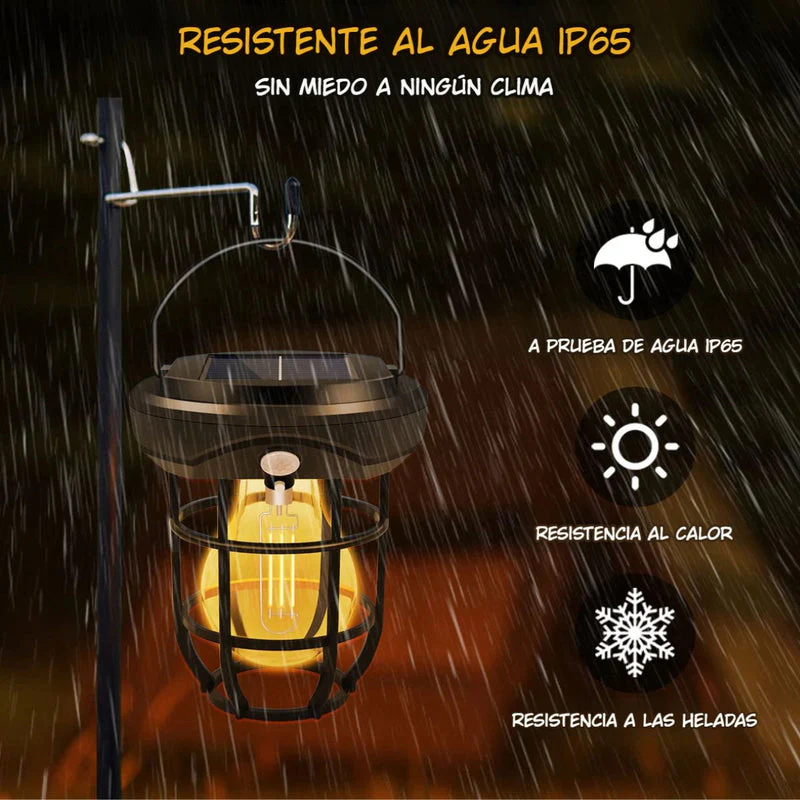 Lámpara Solar LED Portátil Con Sensor De Movimiento. Foco Luz Para Exterior Con Asa De Colgar Y Panel Solar. TU253 - Image 4