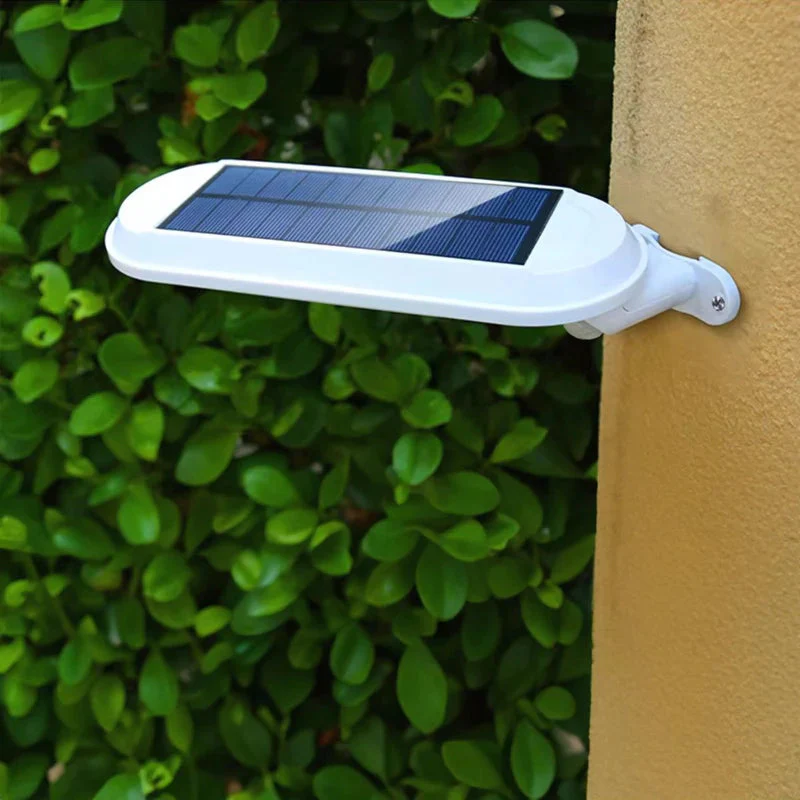 Lampara Solar Para Exteriores. Luz LED Cálida Amarilla. Panel Solar Integrado Con Sensor De Movimiento Hasta 10 Mts De Distancia Color Blanco - Image 3