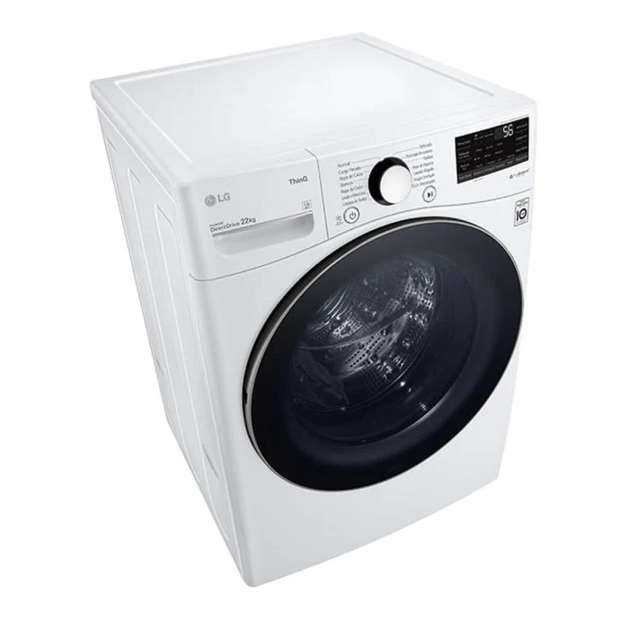 Lavadora Automática Carga Frontal 22kg ThinQ Steam TurboWash LG WM22WV2S6BR - Image 5