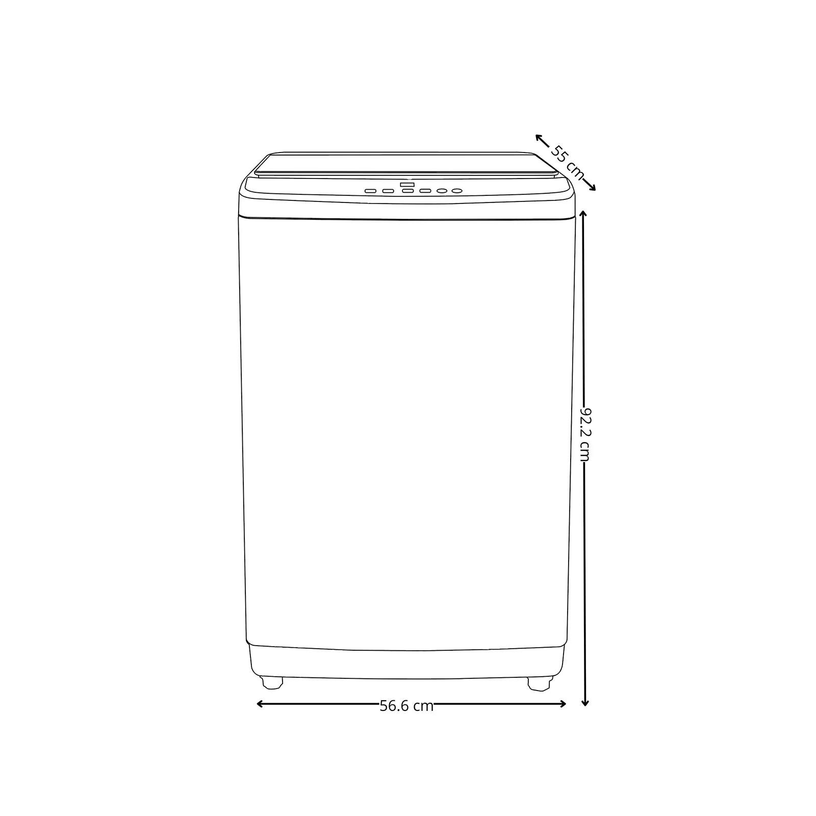 Lavadora Automática de 13.5kg/69L Drija Lavatrice 1305 - Image 4