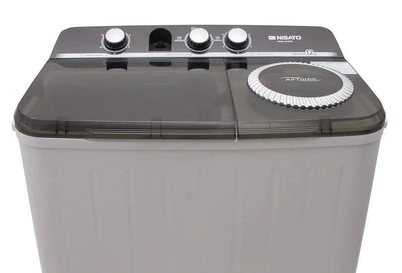 Lavadora Semi Automática Doble Tina 12kg sin Bomba Nisato NWM-1210XL - Image 5