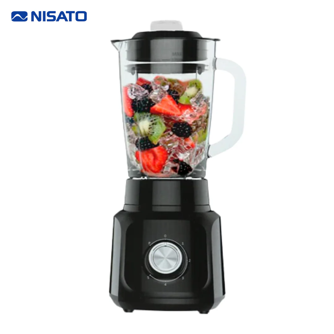 Licuadora de Vidrio 1.5L de 5 Velocidades 600W Nisato NLI-2046GSLD