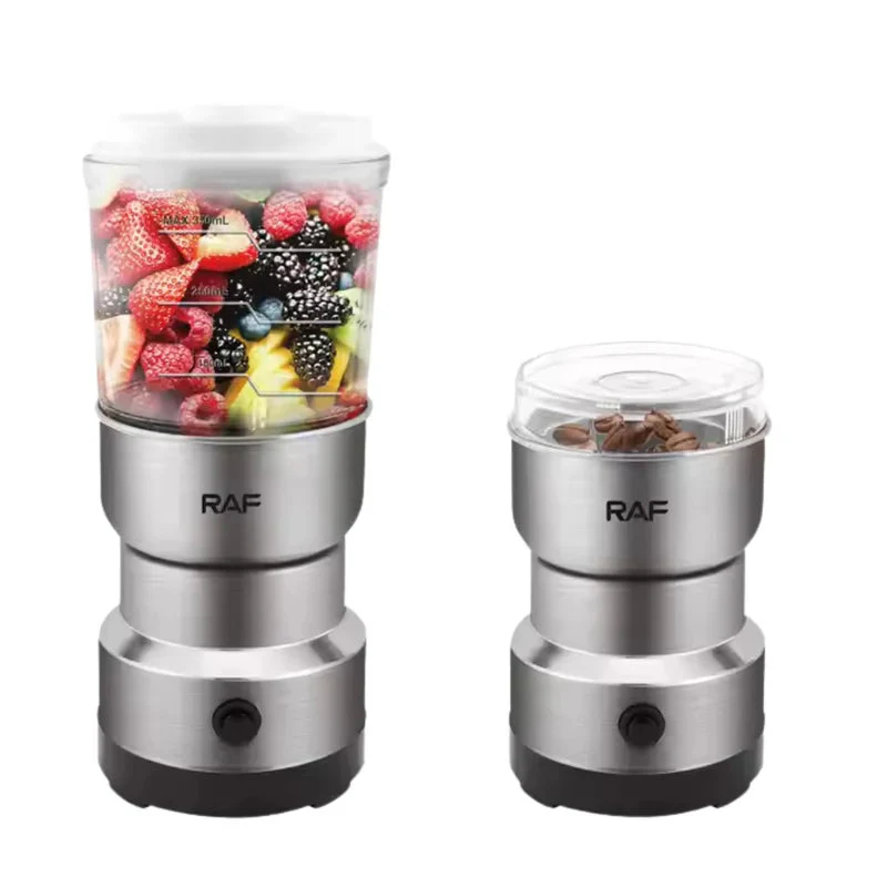 Licuadora De Zumo 2 En 1 300W Inoxidable Y Molinillo Eléctrico Para Especias Y Café 110V/60 Hz. Blender Grinder R.97126-110 - Image 2